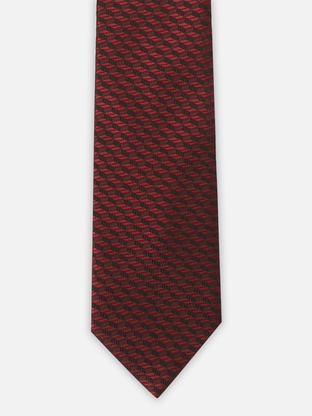 

Van Heusen Men Woven Design Broad Tie, Maroon