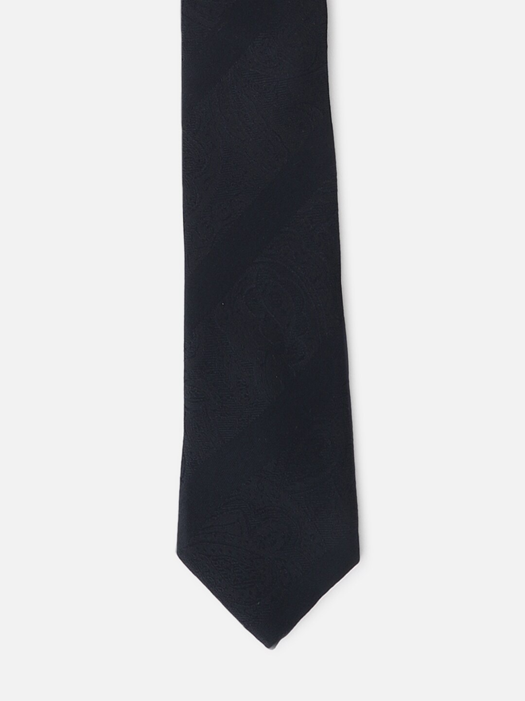 

Van Heusen Men Woven Design Skinny Tie, Navy blue
