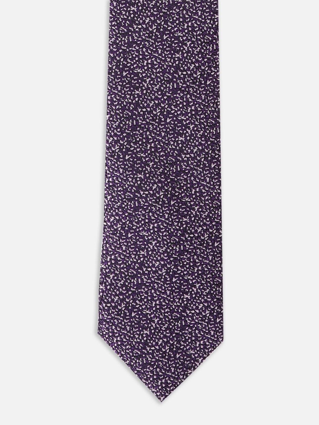 

Van Heusen Men Woven Design Skinny Tie, Purple