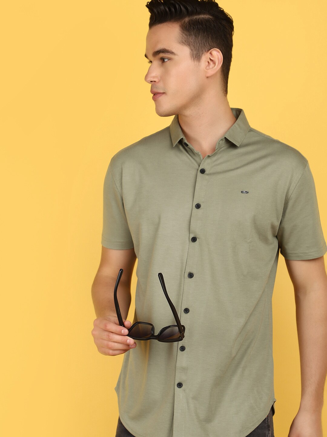 

V-Mart Polo Collar Short Sleeves T-shirt, Green