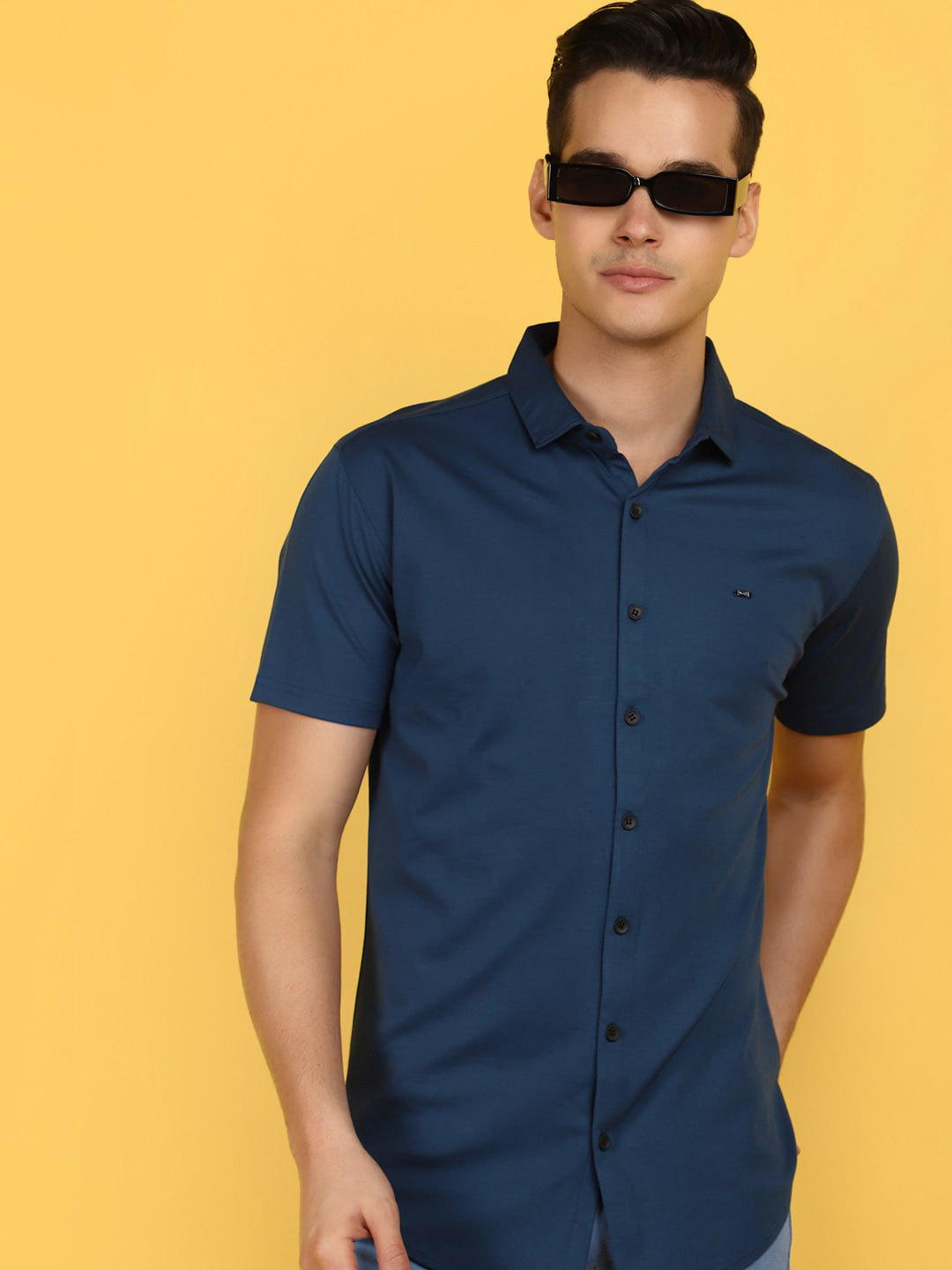 

V-Mart Polo Collar Cotton T-Shirt, Green