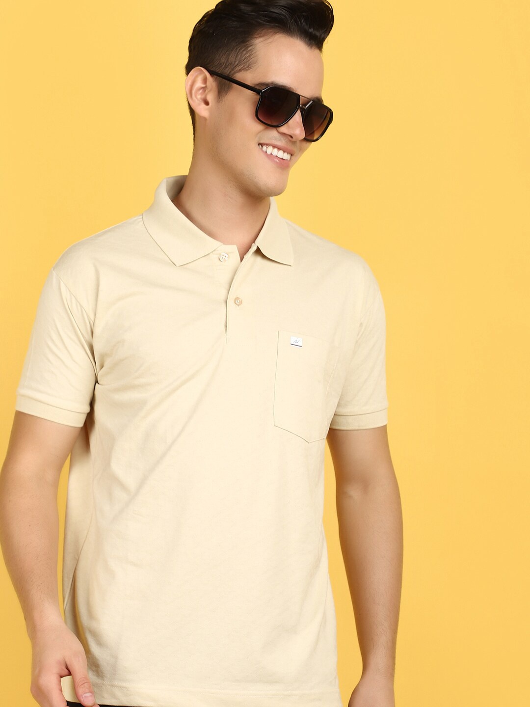 

V-Mart Polo Collar Short Sleeves T-shirt, Beige