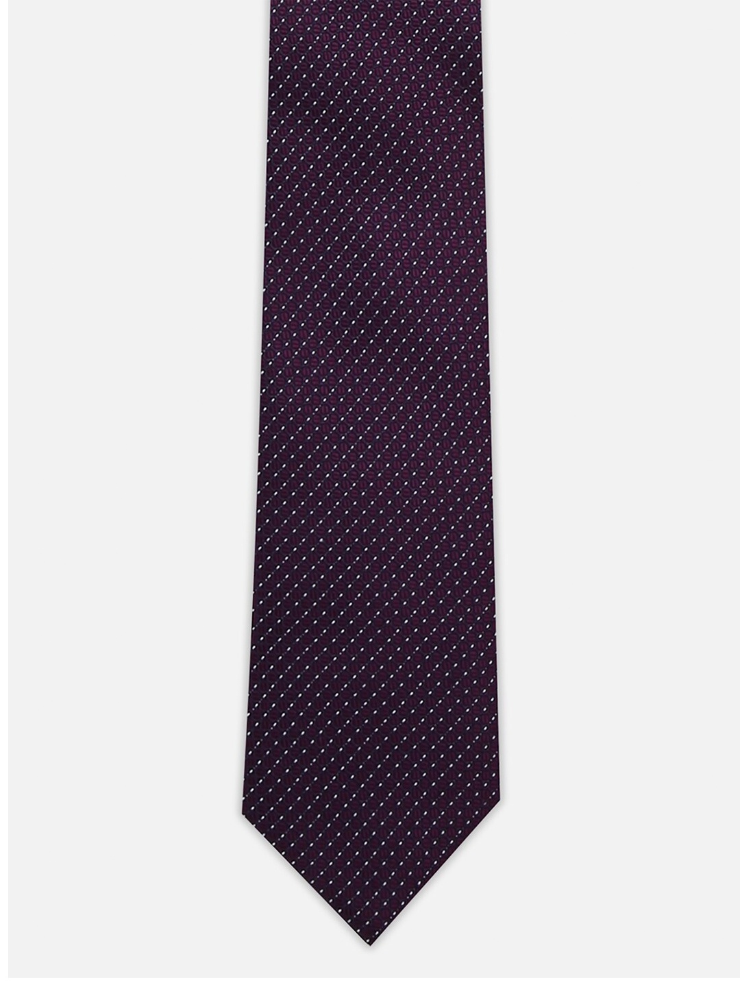 

Van Heusen Men Woven Design Skinny Tie, Purple