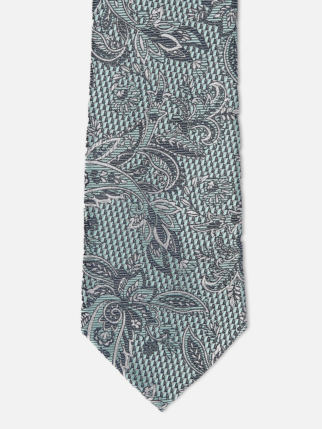 

Van Heusen Men Woven Design Skinny Tie, Green
