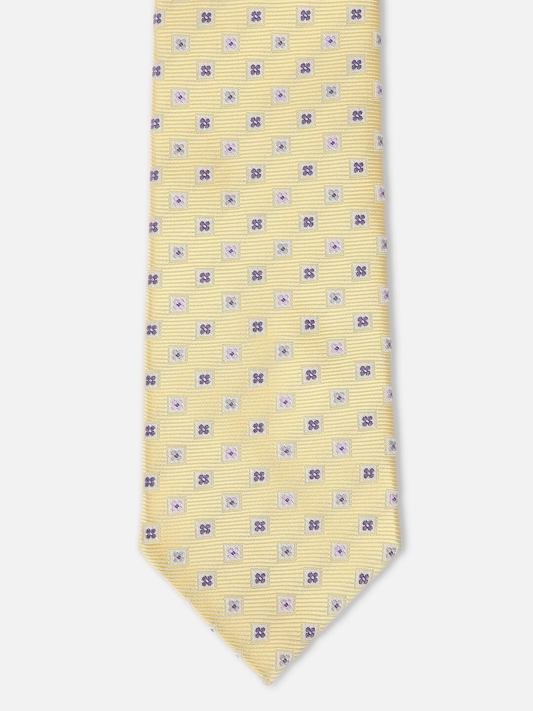 

Van Heusen Men Woven Design Skinny Tie, Yellow