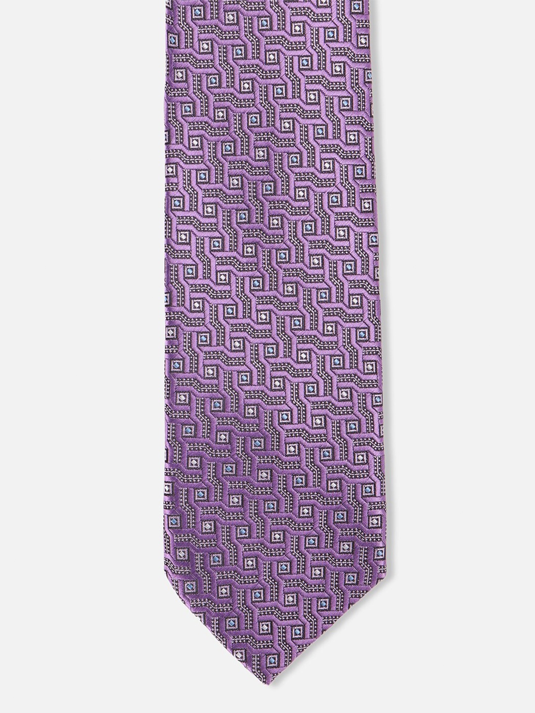 

Van Heusen Men Woven Design Skinny Tie, Purple