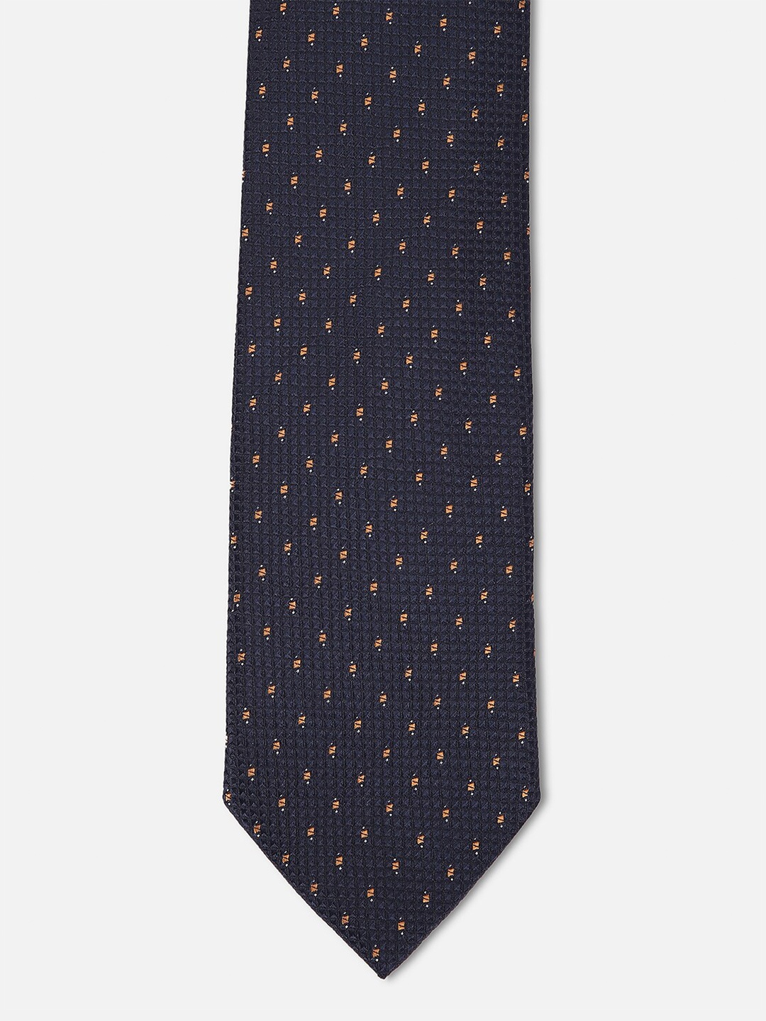 

Van Heusen Men Woven Design Skinny Tie, Navy blue