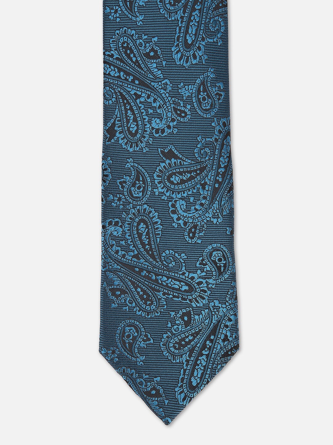 

Van Heusen Men Woven Design Skinny Tie, Blue