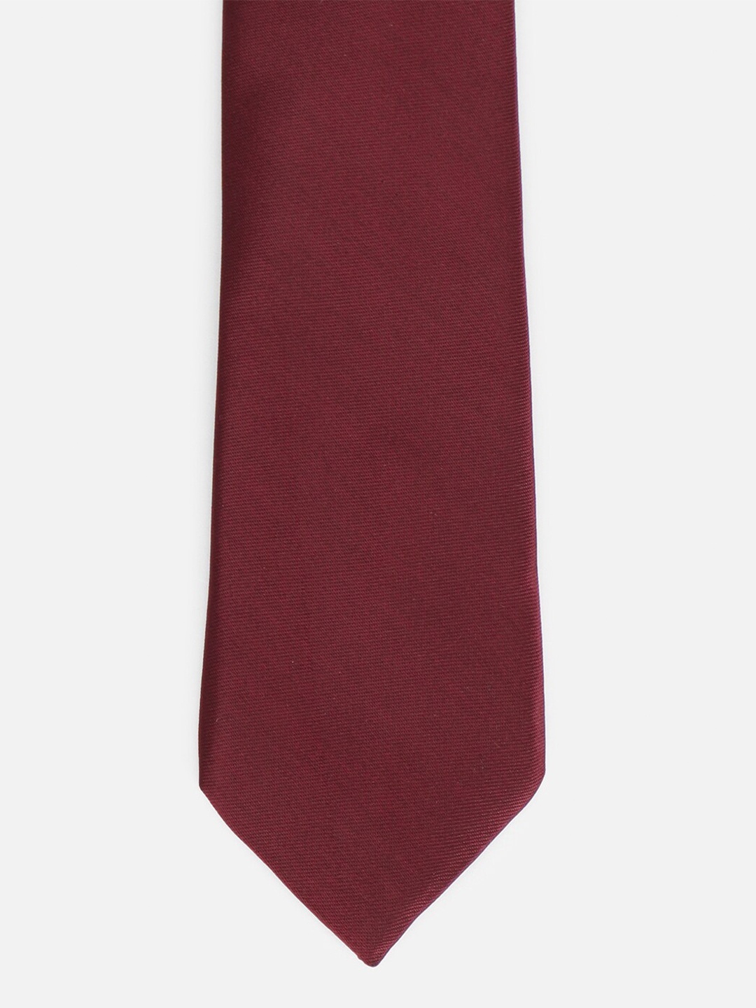 

Van Heusen Men Woven Design Skinny Tie, Maroon