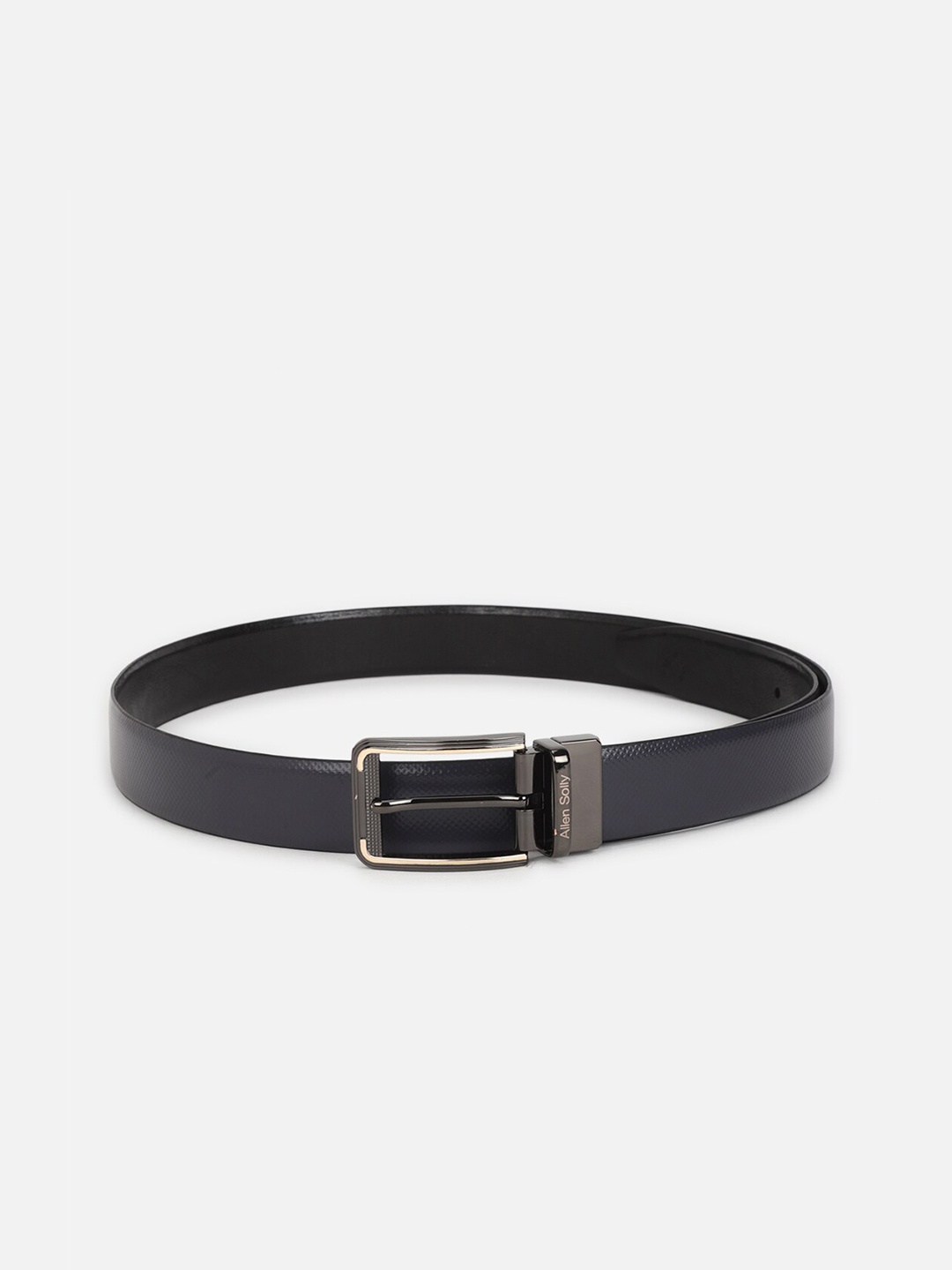 

Allen Solly Men Textured Genuine Leather Formal Belt, Black