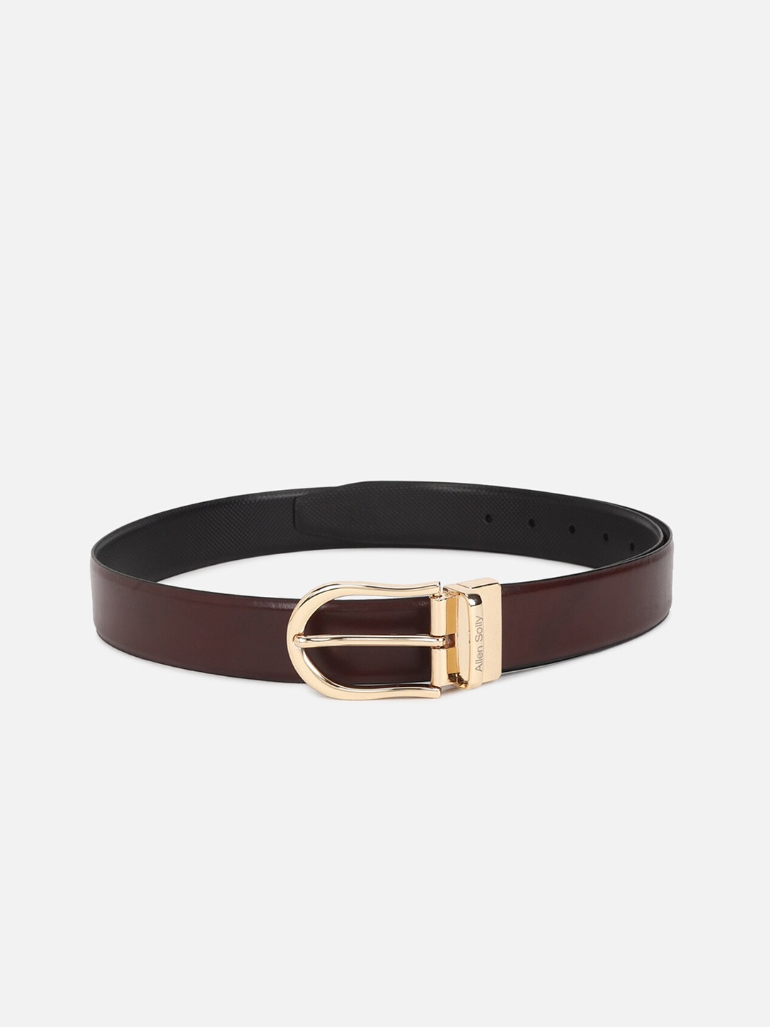 

Allen Solly Men Genuine Leather Formal Belt, Maroon