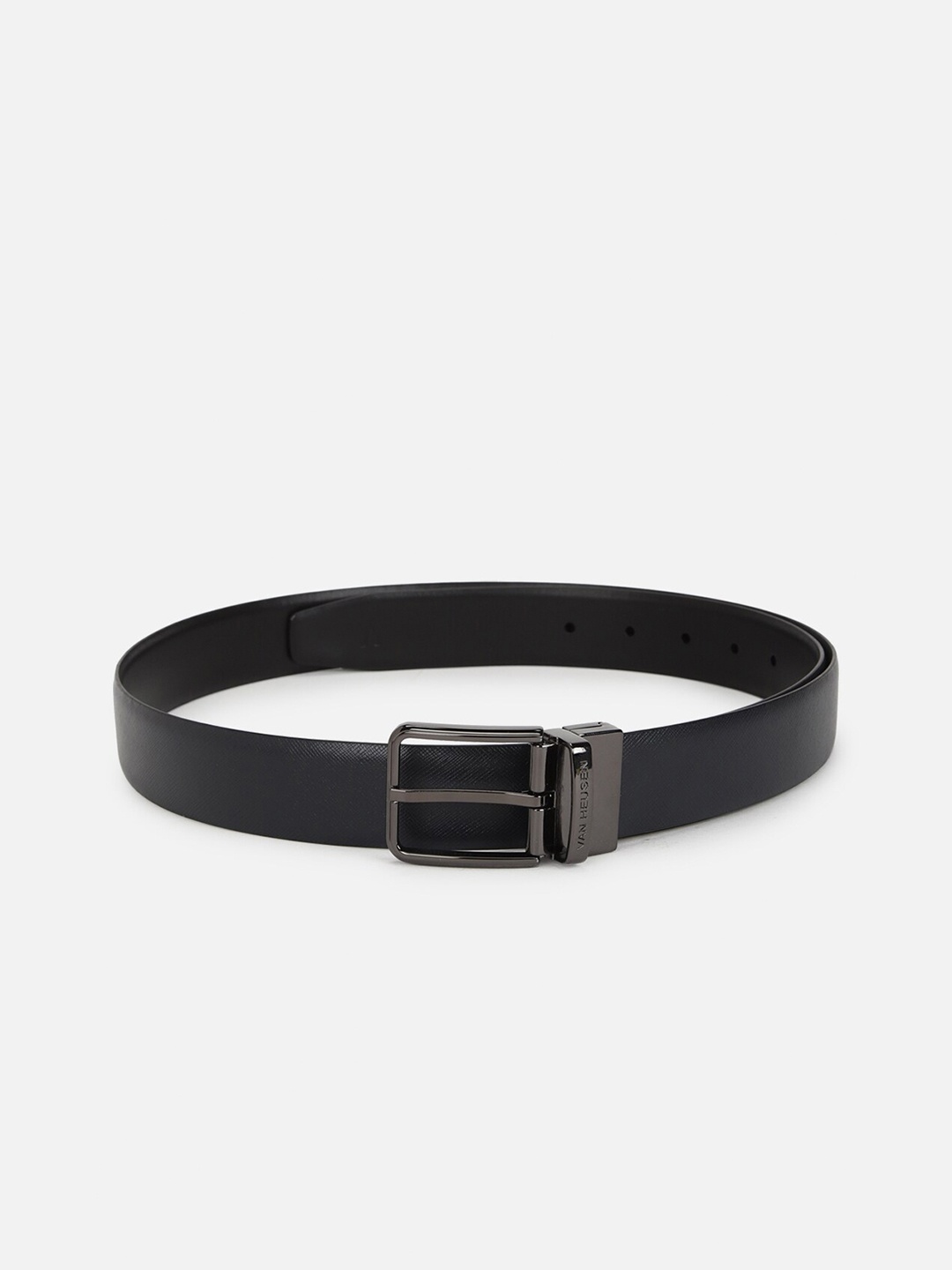 

Van Heusen Men Textured Leather Formal Belt, Black