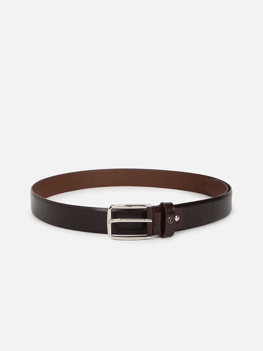 

Van Heusen Men Textured Leather Formal Belt, Brown