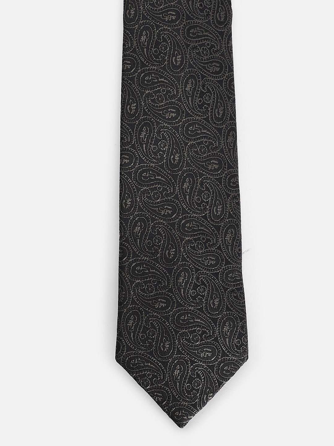 

Van Heusen Men Woven Design Skinny Tie, Black