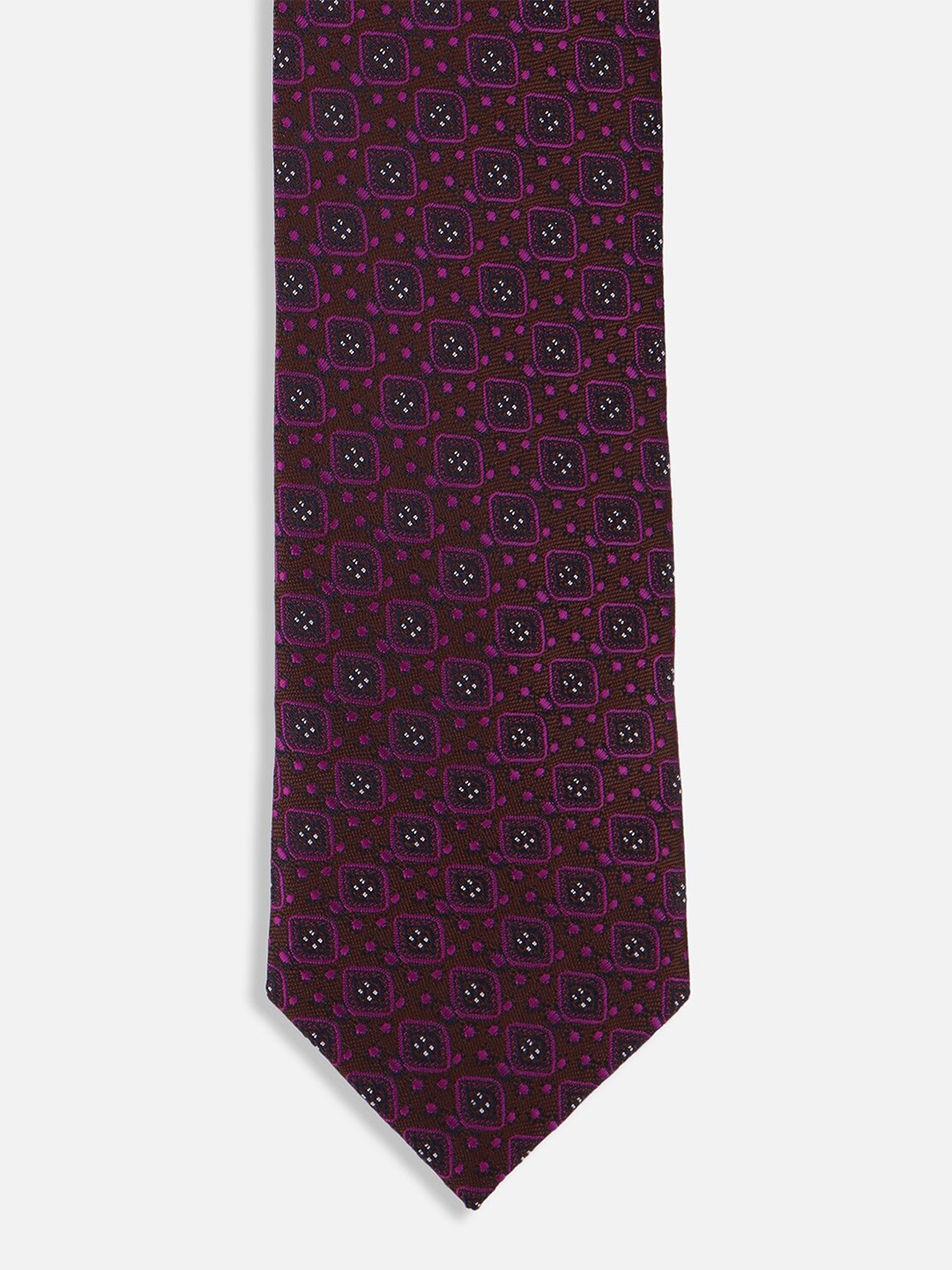 

Van Heusen Men Woven Design Acrylic Skinny Tie, Purple