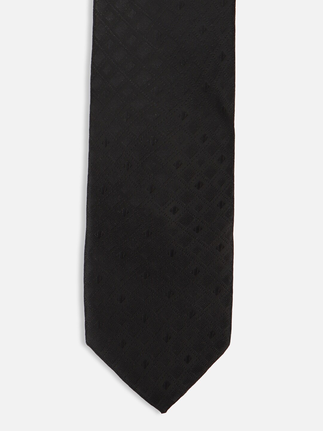 

Van Heusen Men Woven Design Acrylic Skinny Tie, Black