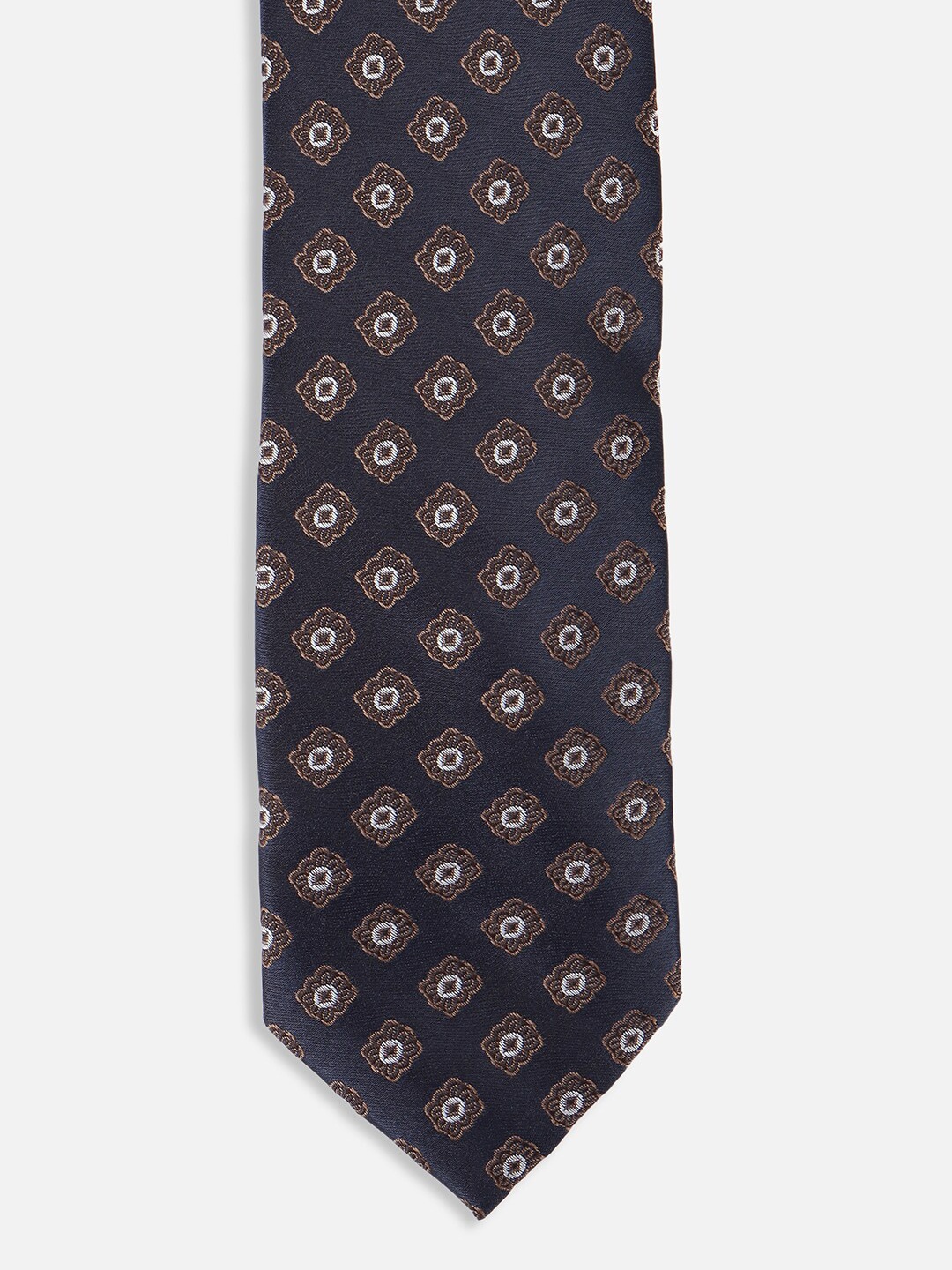 

Van Heusen Men Woven Design Acrylic Skinny Tie, Navy blue