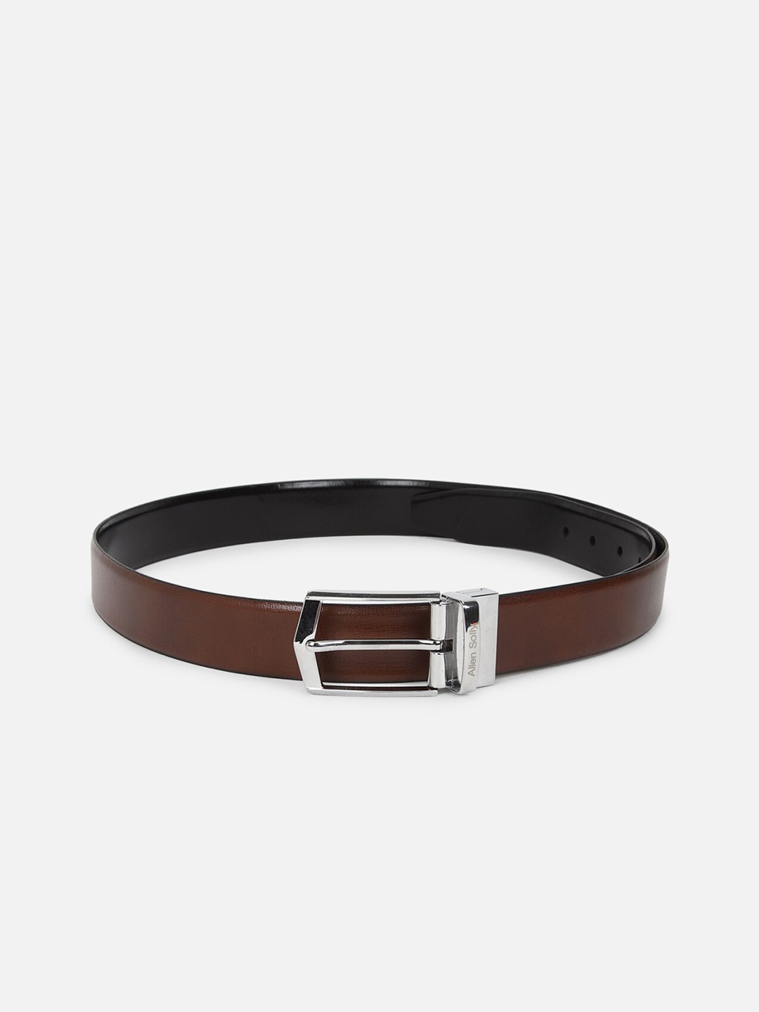 

Allen Solly Men Textured Genuine Leather Formal Belt, Black
