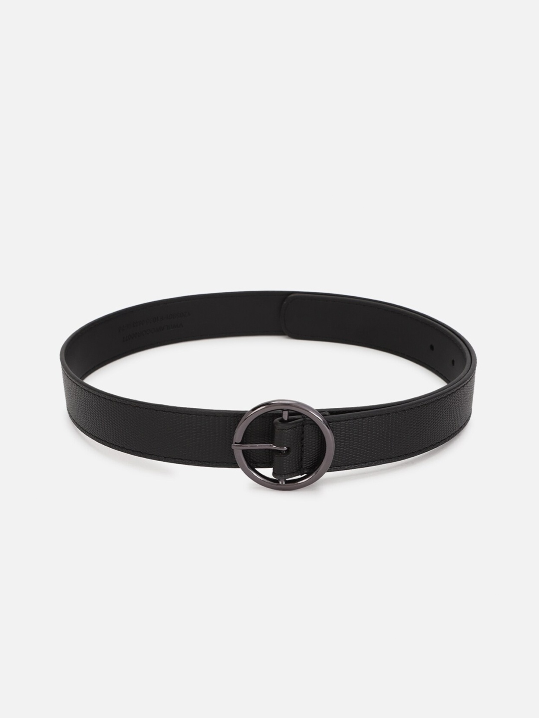 

Van Heusen Woman Textured Leather Belt, Black