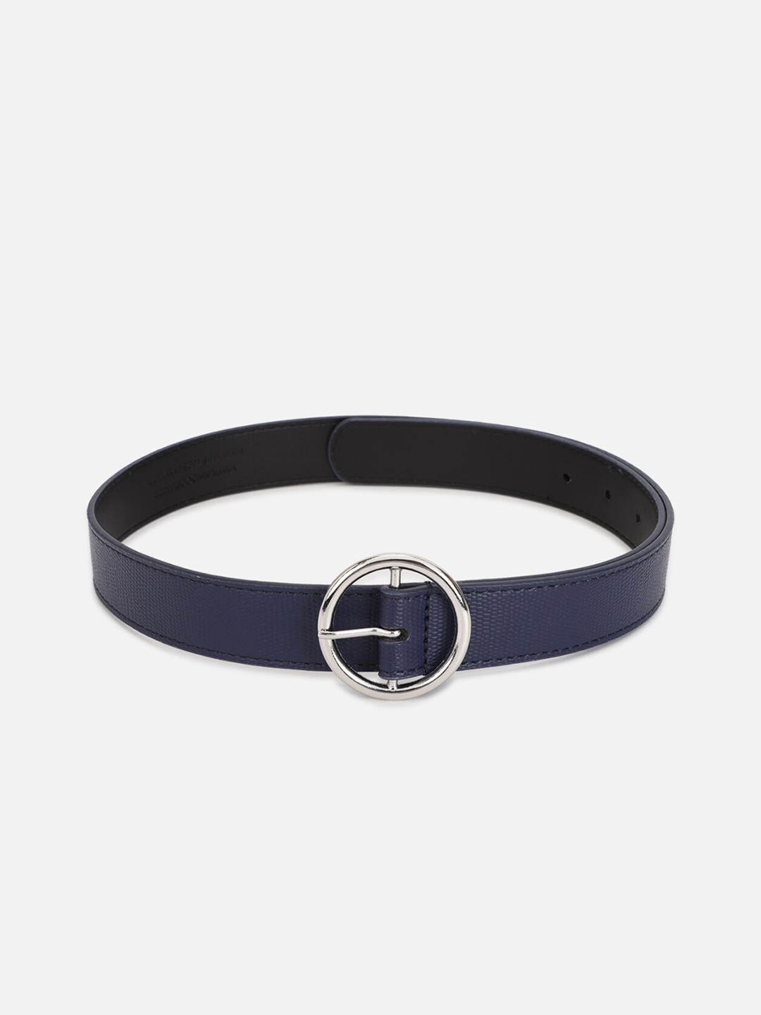 

Van Heusen Woman Women Textured Leather Belt, Navy blue