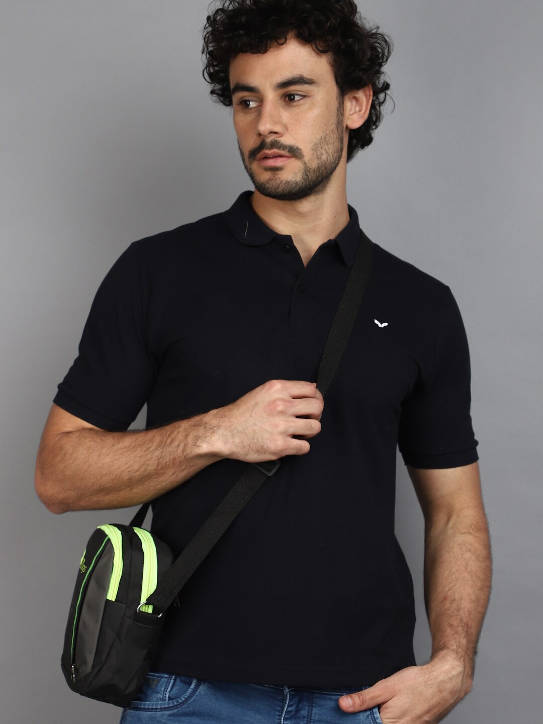 

V-Mart Polo Collar Casual T-shirt, Blue