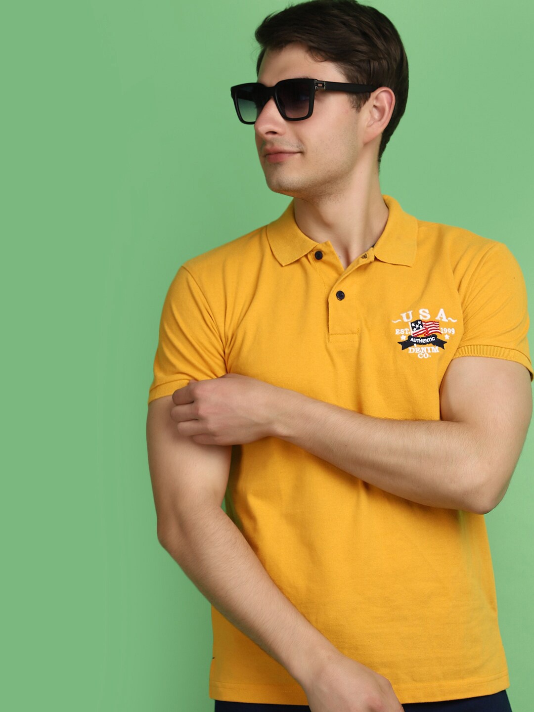 

V-Mart Polo Collar Short Sleeves T-shirt, Yellow