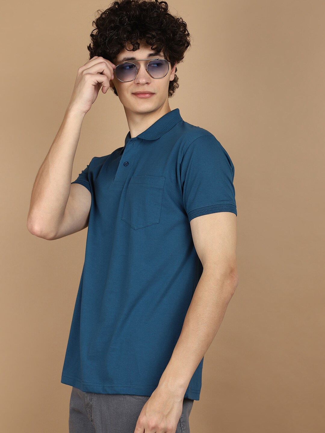 

V-Mart Polo Collar Short Sleeves Pocket T-shirt, Green