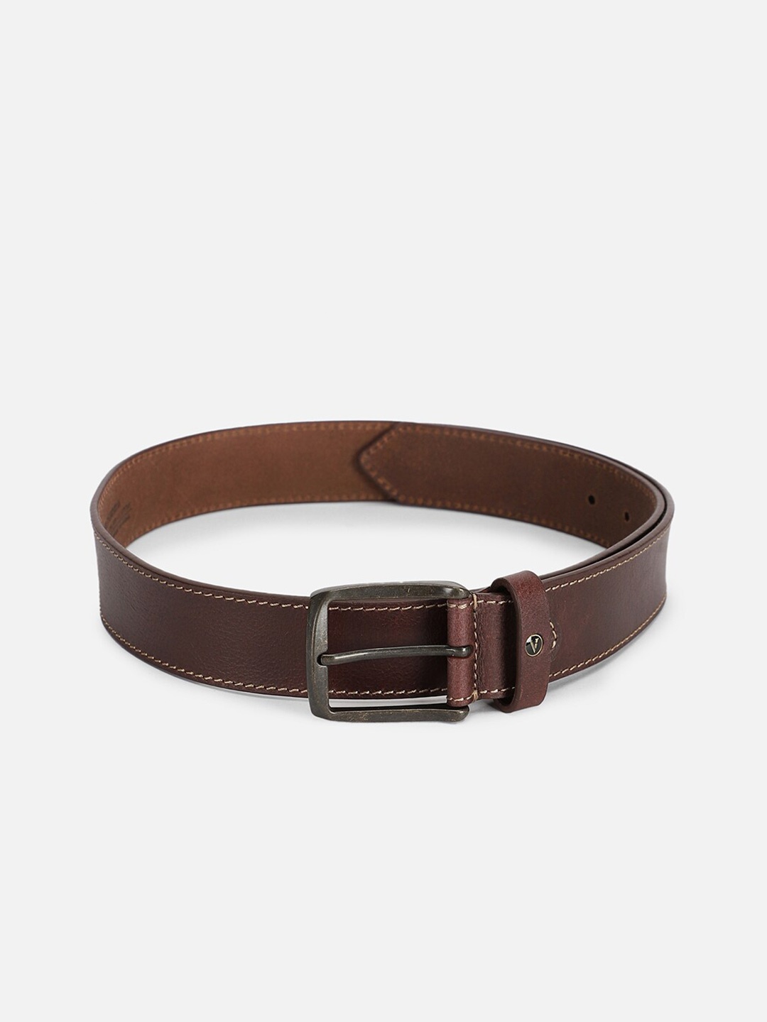 

Van Heusen Men Textured Leather Belt, Brown