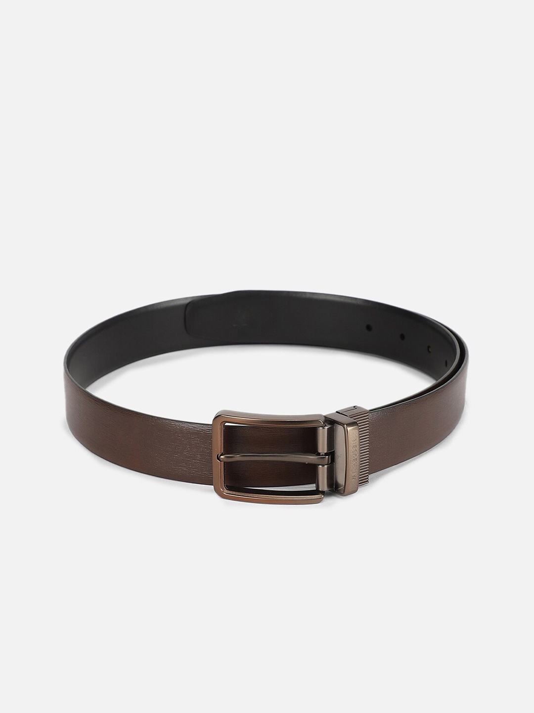 

Van Heusen Men Textured Leather Formal Belt, Brown