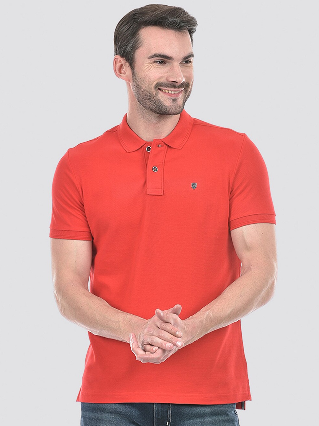 

Numero Uno Polo Collar T-shirt, Red