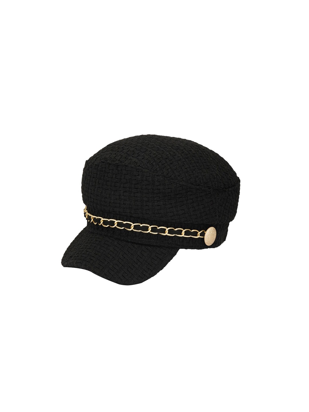 

iSWEVEN Women Cotton French Ascot Cap, Black