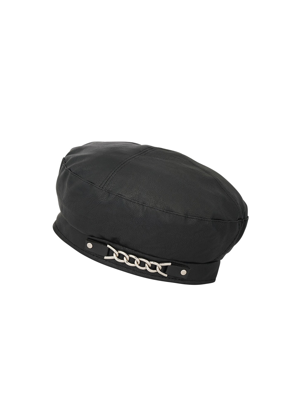 

iSWEVEN Women Anti-Sweat French Ascot Cap, Black