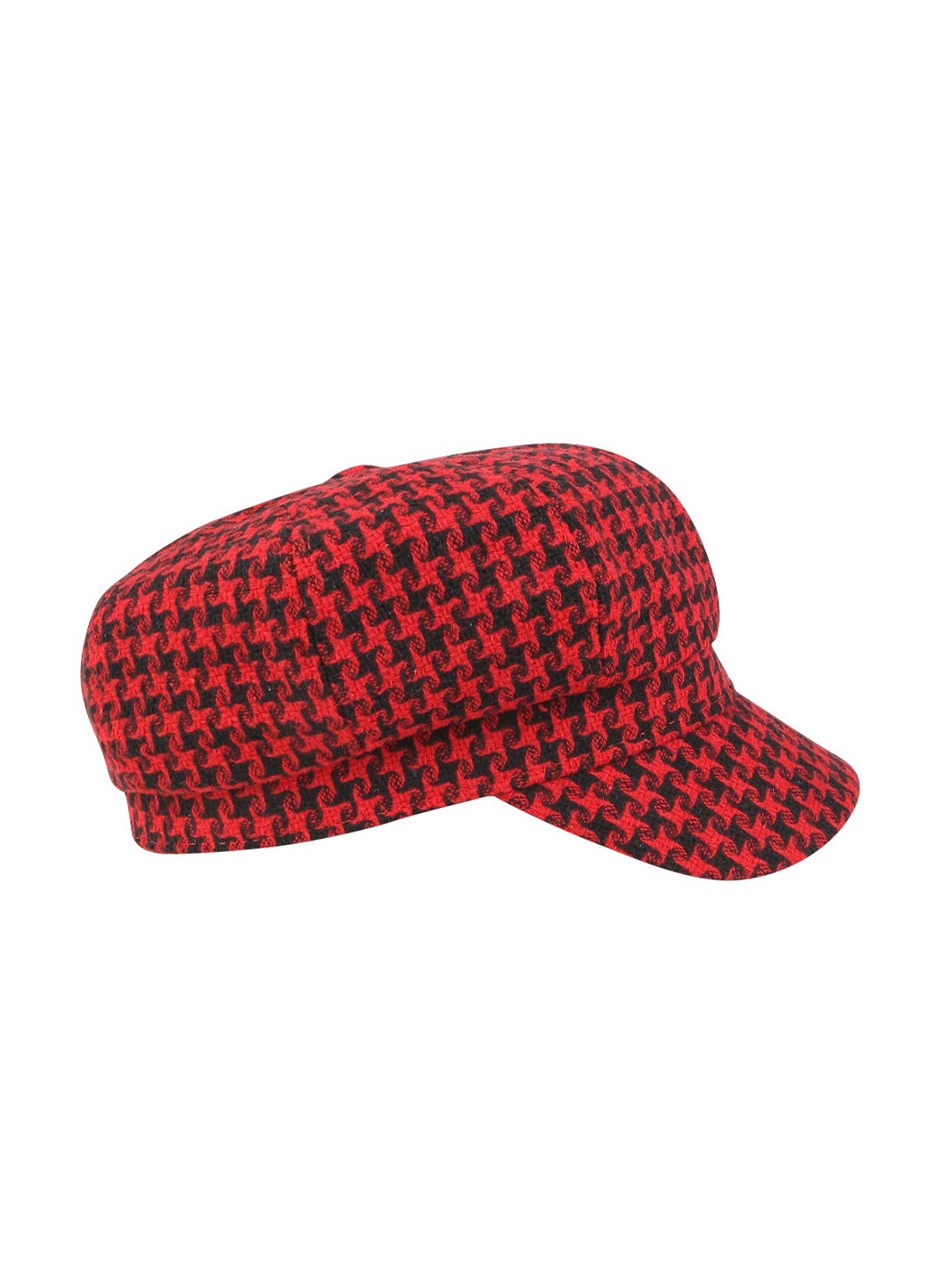 

iSWEVEN Unisex Checked Ascot Cap, Red