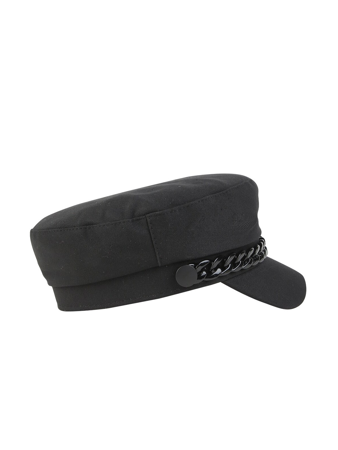 

iSWEVEN Women Cotton Anti-Sweat French Ascot Cap, Black