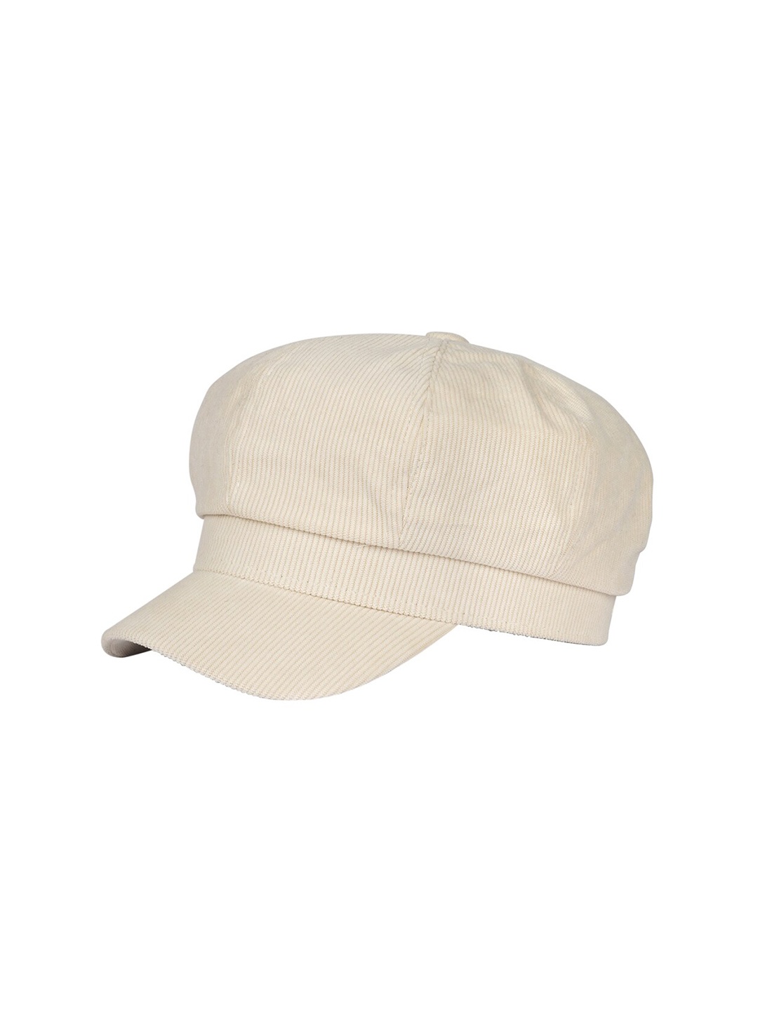 

iSWEVEN Women Self Designed Cotton Ascot Cap, Cream