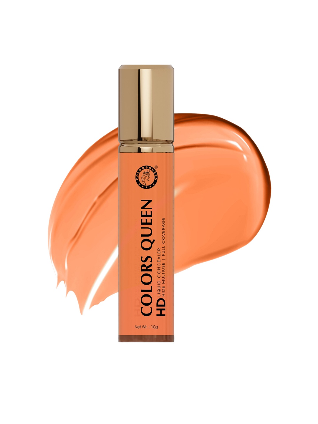 

Colors Queen Full Coverage HD Liquid Concealer -10g - Shade 13, Orange