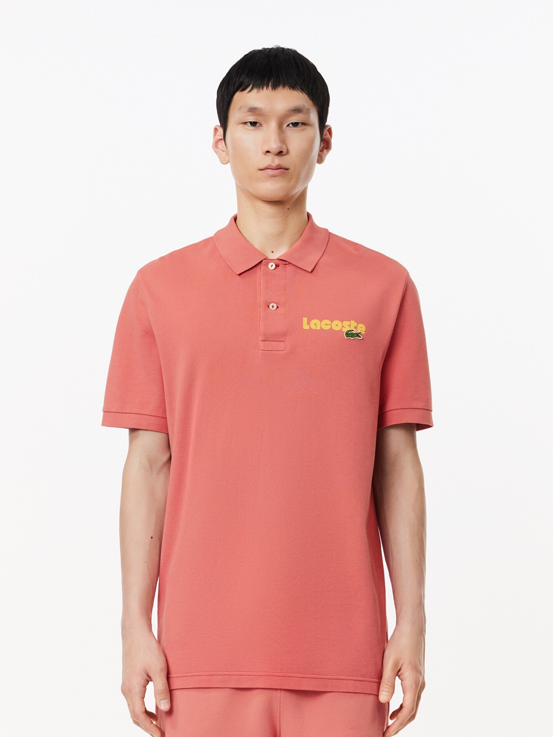 

Lacoste Polo Collar Cotton T-shirt, Red