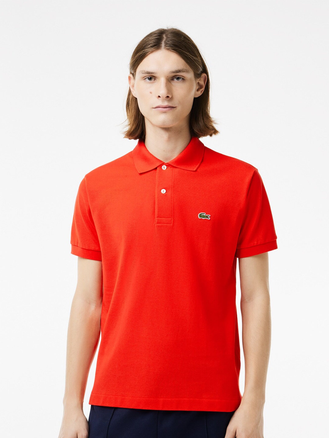 

Lacoste Polo Collar Cotton T-shirt, Red