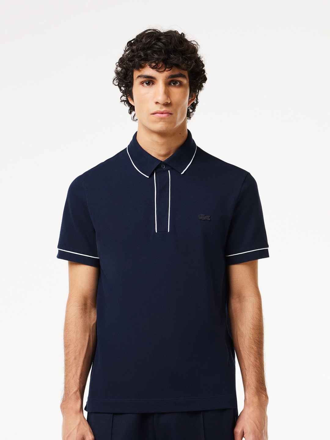 

Lacoste Polo Collar Cotton T-shirt, Blue