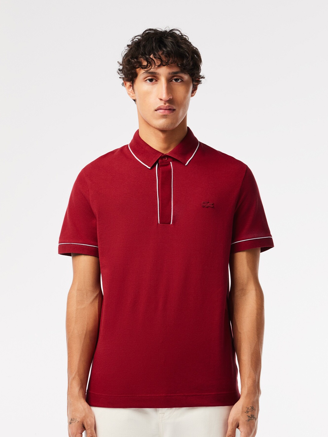 

Lacoste Polo Collar Short Sleeves T-shirt, Red