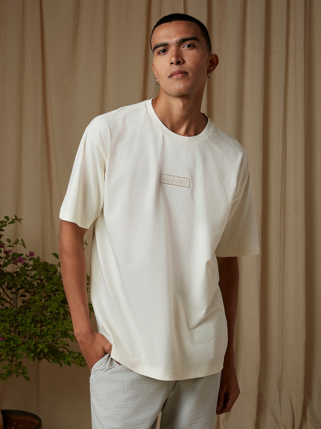 

4 TRIPLE O FIVE O BY MUFTI Men Pockets T-shirt, Off white