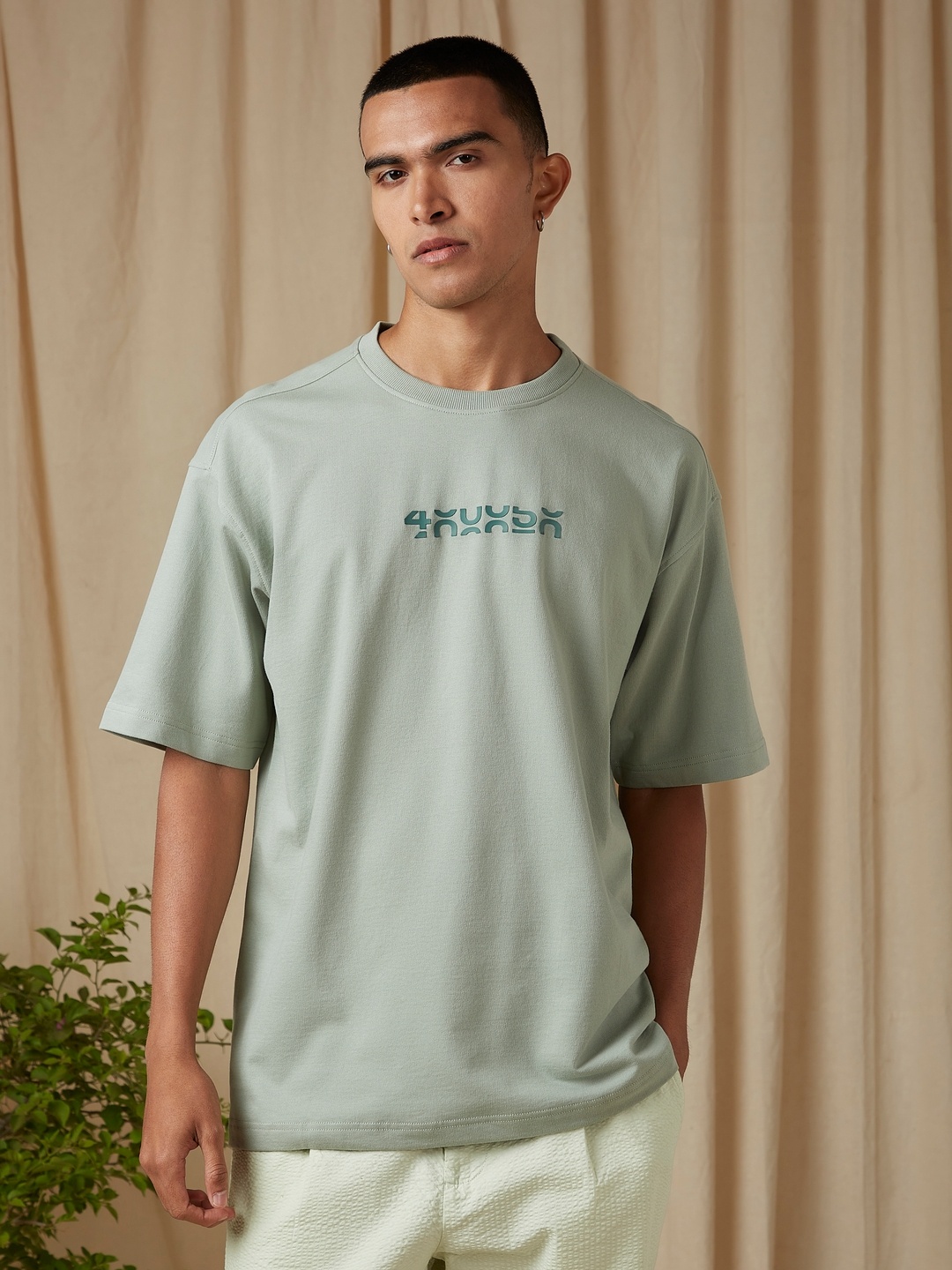 

4 TRIPLE O FIVE O BY MUFTI Men Typography T-shirt, Green