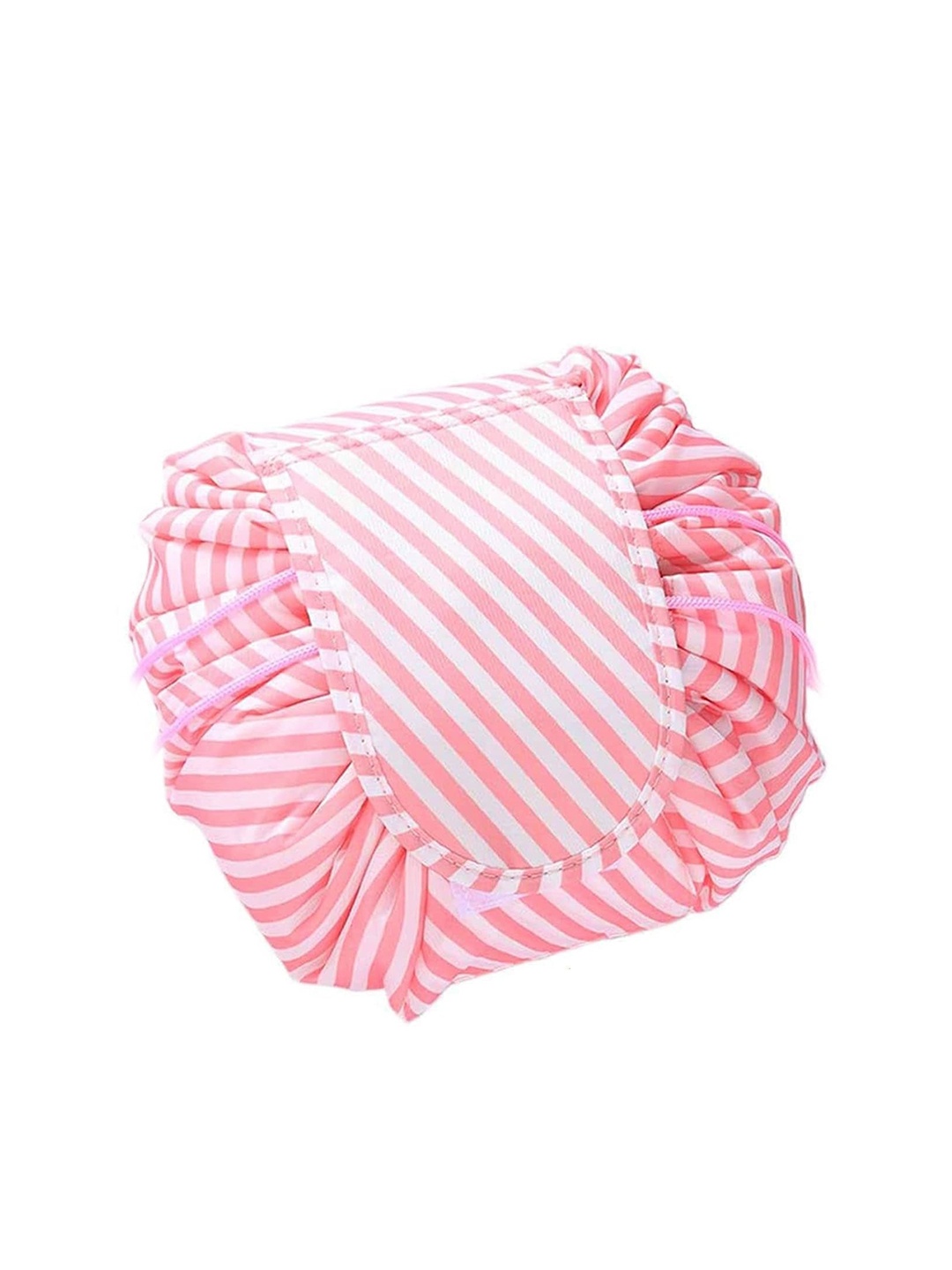 

Awestuffs Unisex Striped Pouch Travel Accessory, Pink