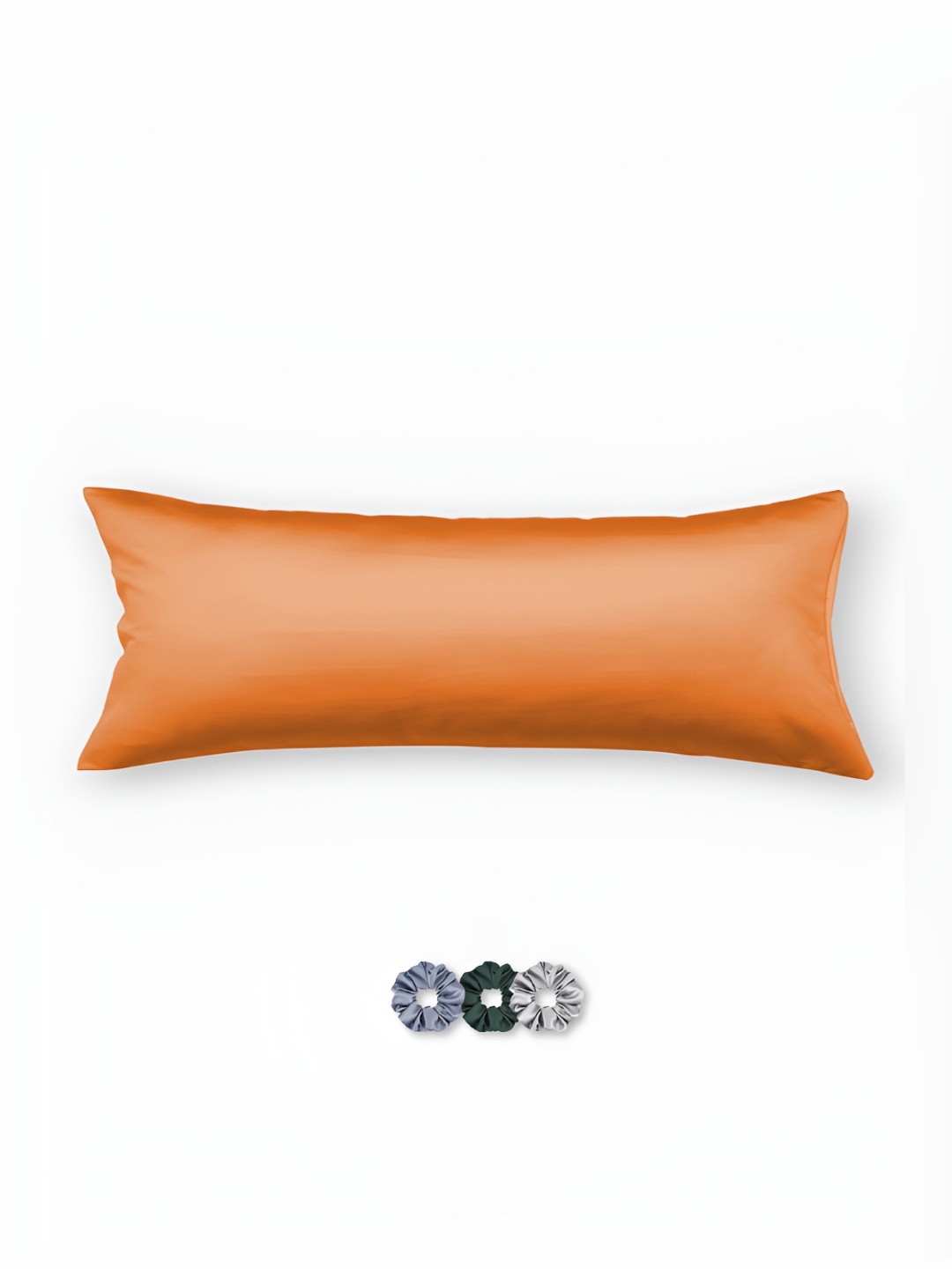 

Seevo Orange Satin Rectangle Pillow Covers