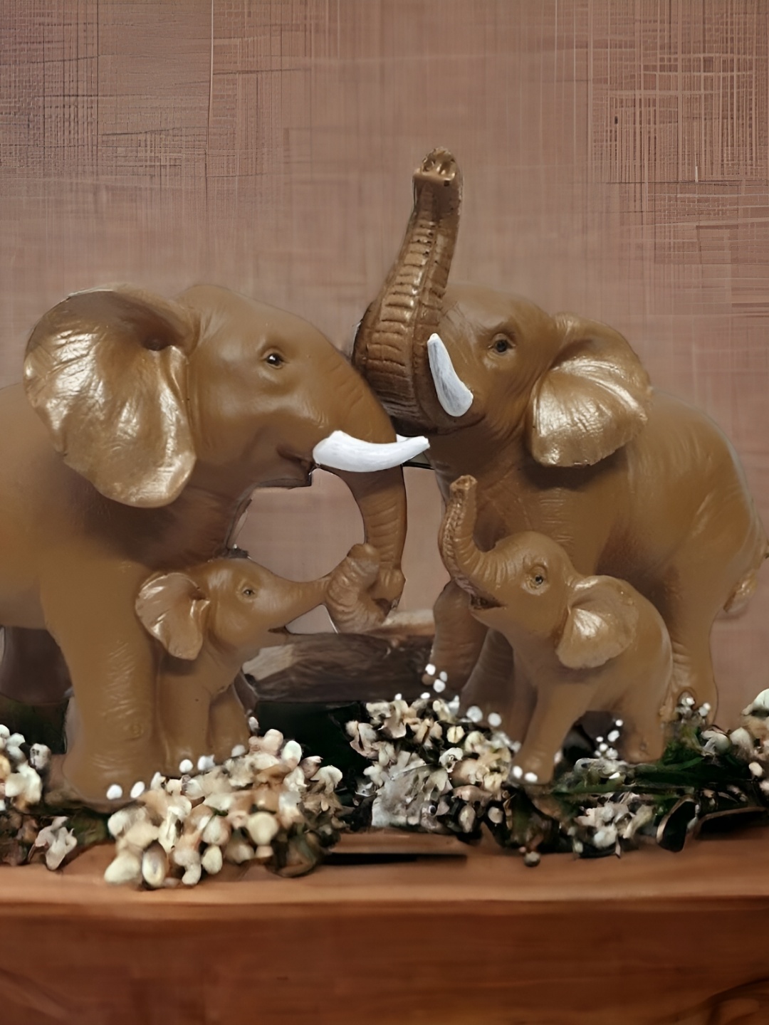 

SANKALAN CREATIONS Brown 2 Pcs Figurine Showpiece