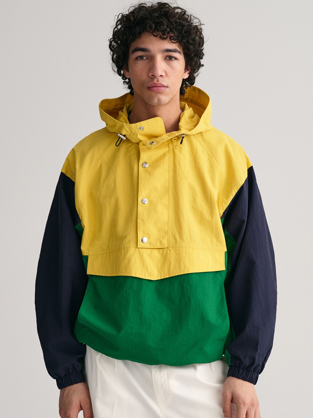 

GANT Colourblocked Hooded Tailored Jacket, Yellow