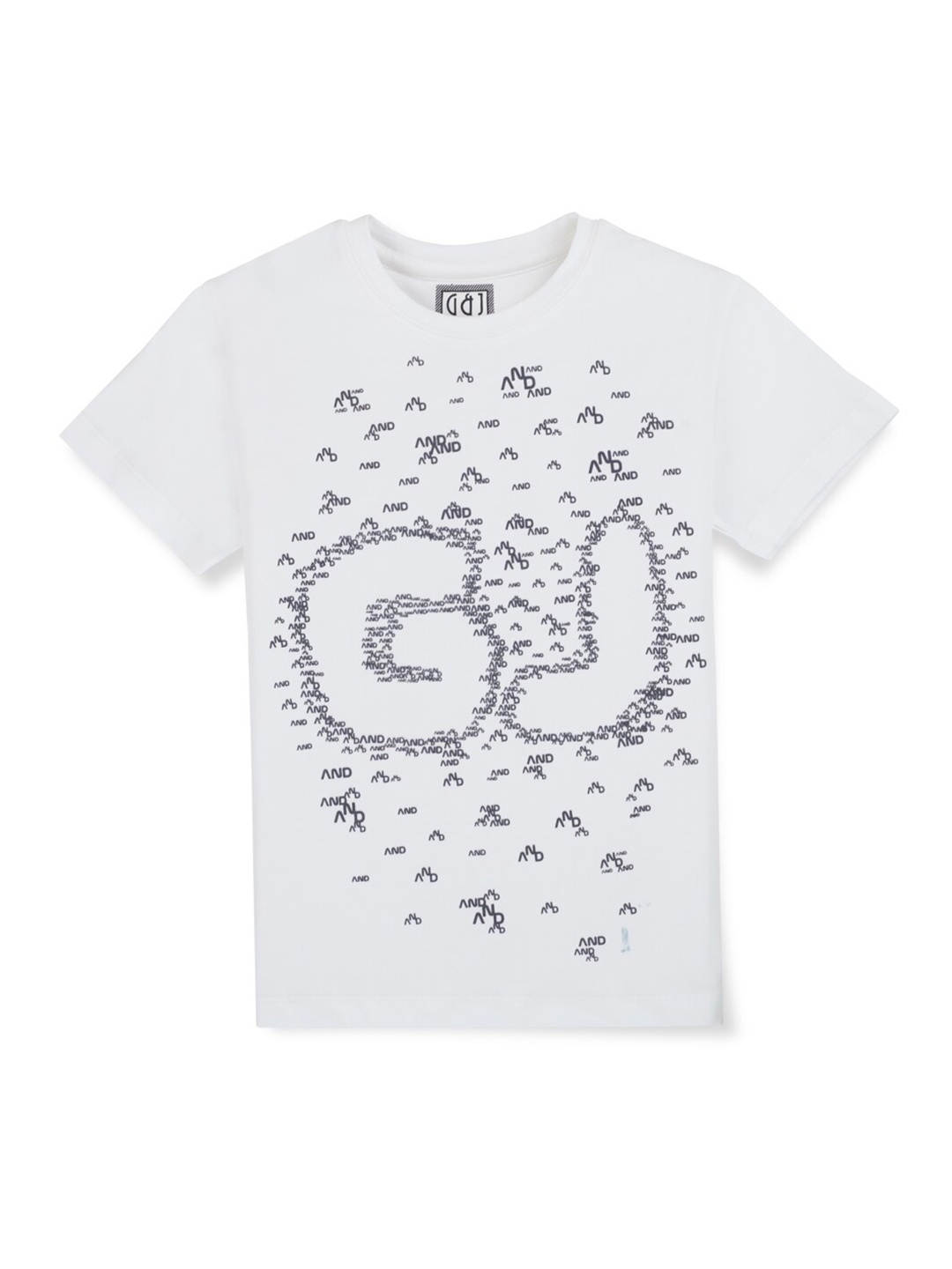 

Gini and Jony Boys Abstract Printed Cotton T-shirt, White