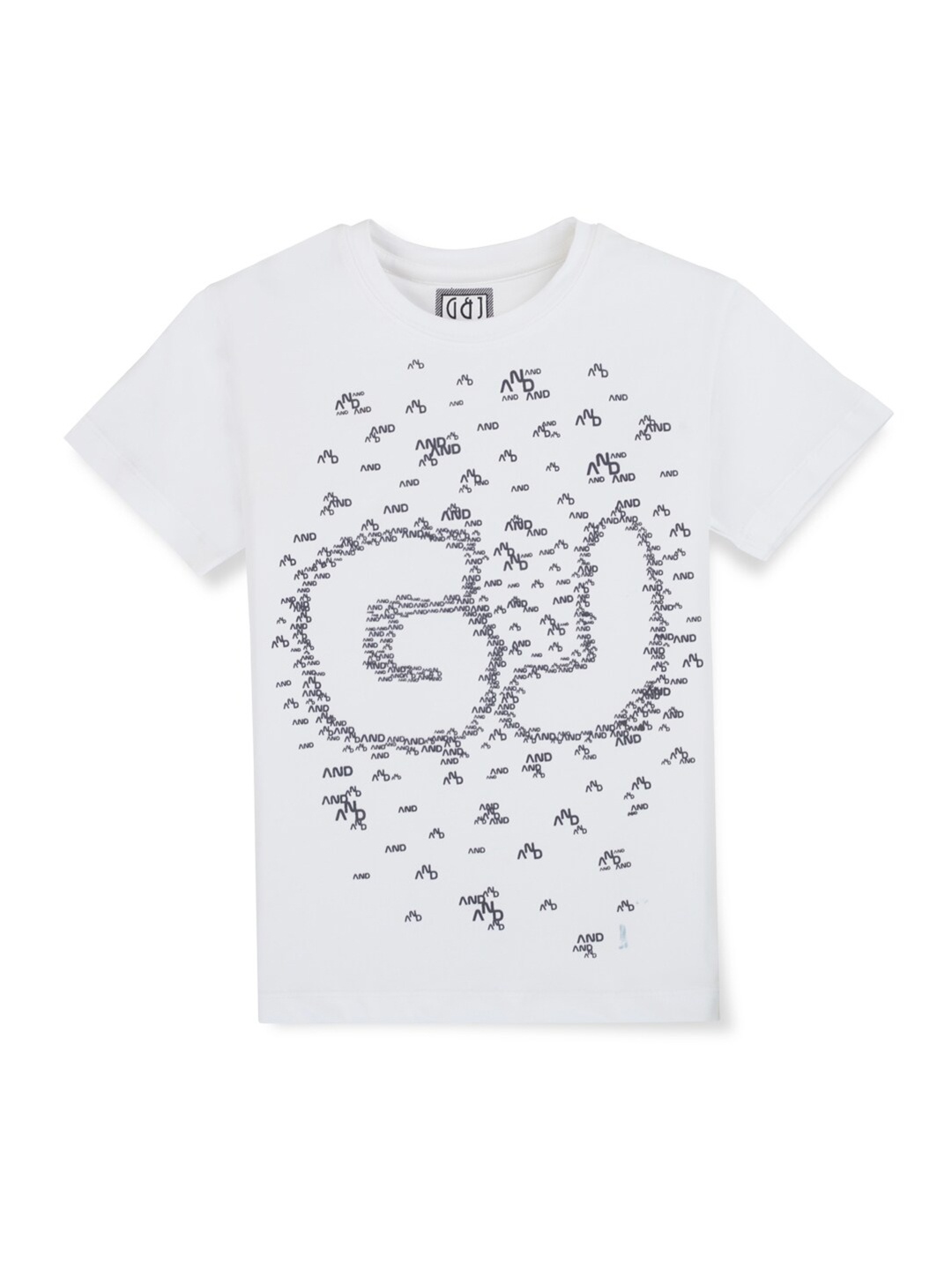 

Gini and Jony Boys Typography Printed Round Neck Short Sleeves Cotton T-shirt, White