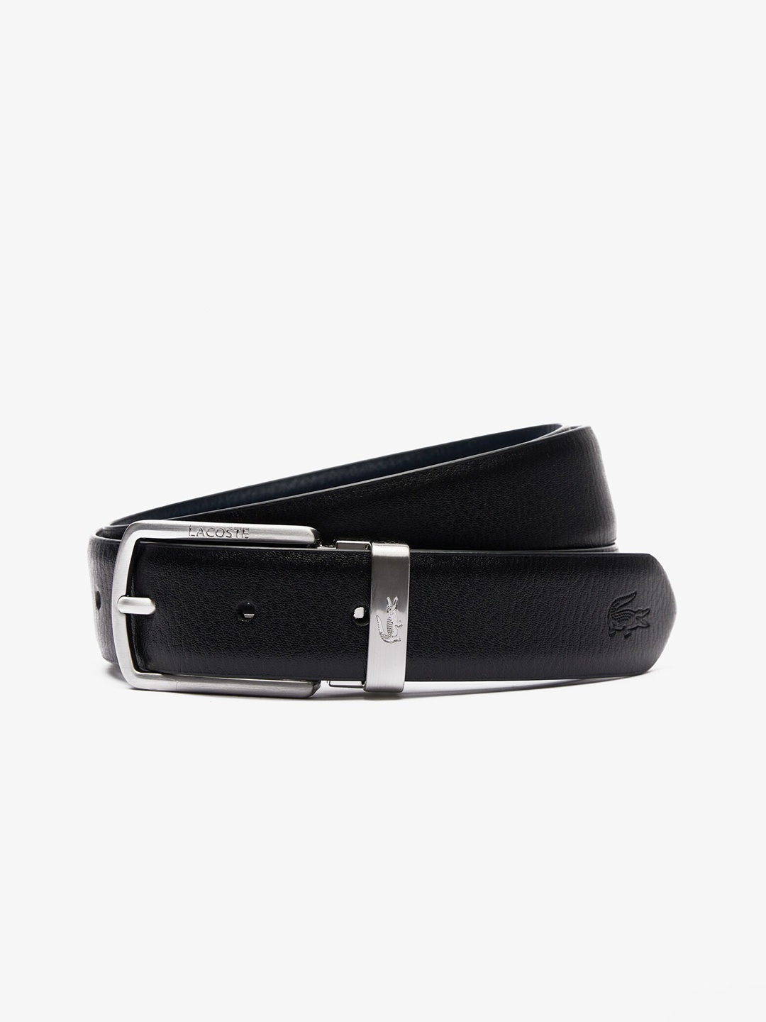 

Lacoste Men Pure Leather Belt, Black