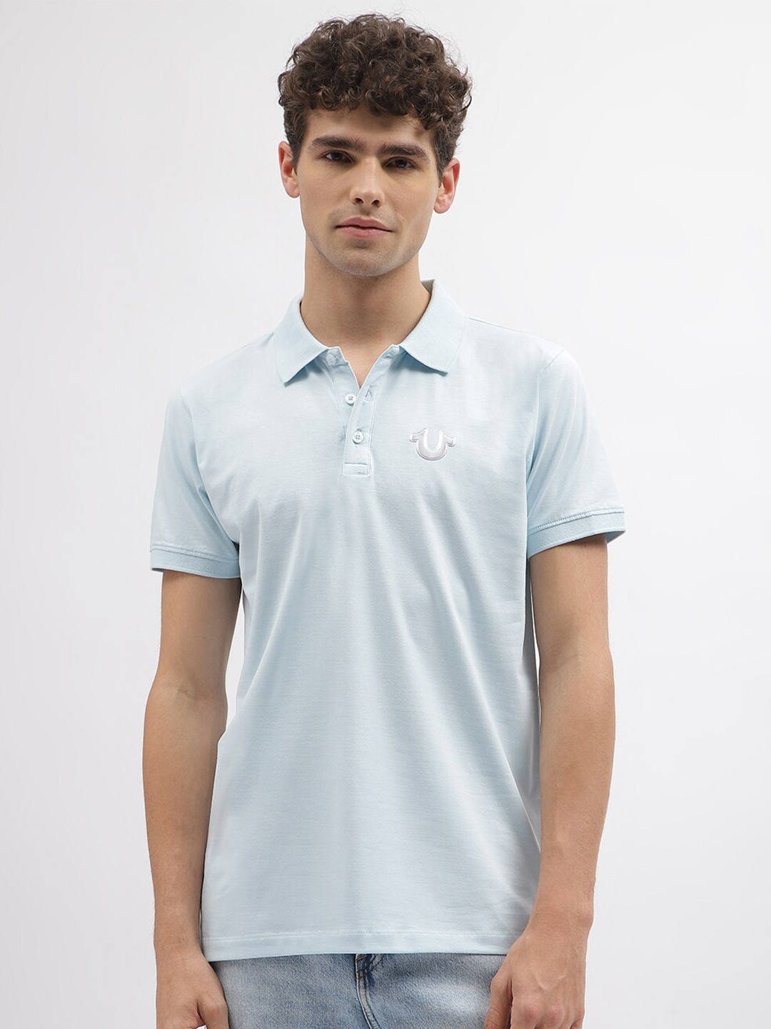 

True Religion Polo Collar Casual T-shirt, Blue